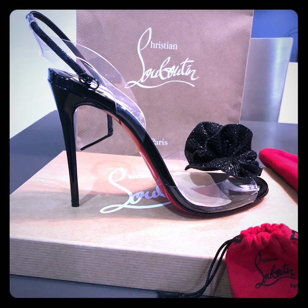Christian Louboutin Fossiliza 100 PVC sandal